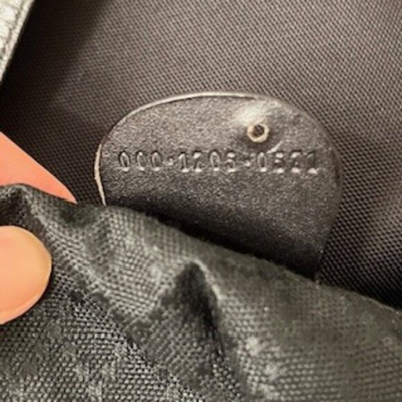 Vintage  Gucci Black Tote Bag,  Nylon and Leather - Picture 4 of 12